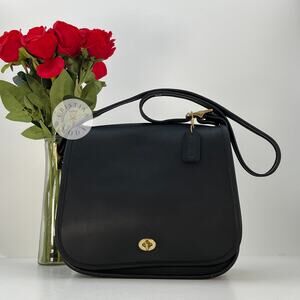 Vintage Coach Stewardess Bag 9525 Black 2002 Costa Rica